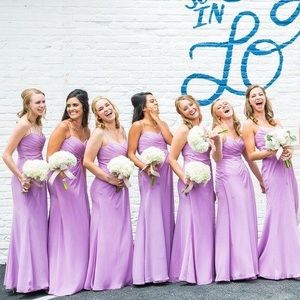 Lavender bridesmaids dress
